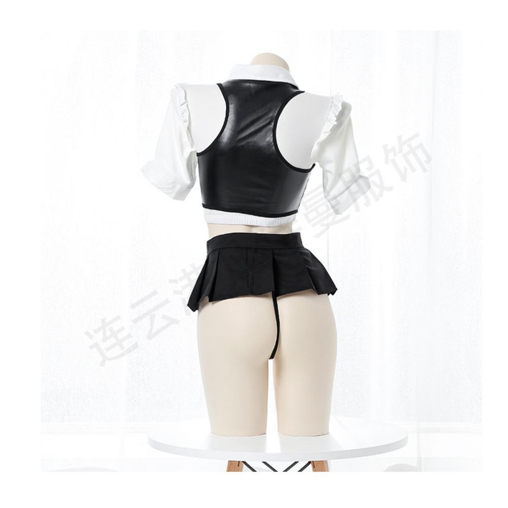 Under The Moon Whispering Sexy Underwear Hollow Female Instructor Uniform Passion Seduction Adult Miniskirt Sex Products Game Outfit