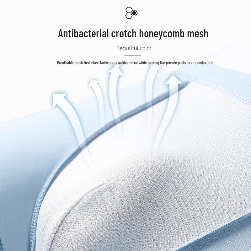 LANGSHA Men's Ice Silk Seamless Boxer Briefs