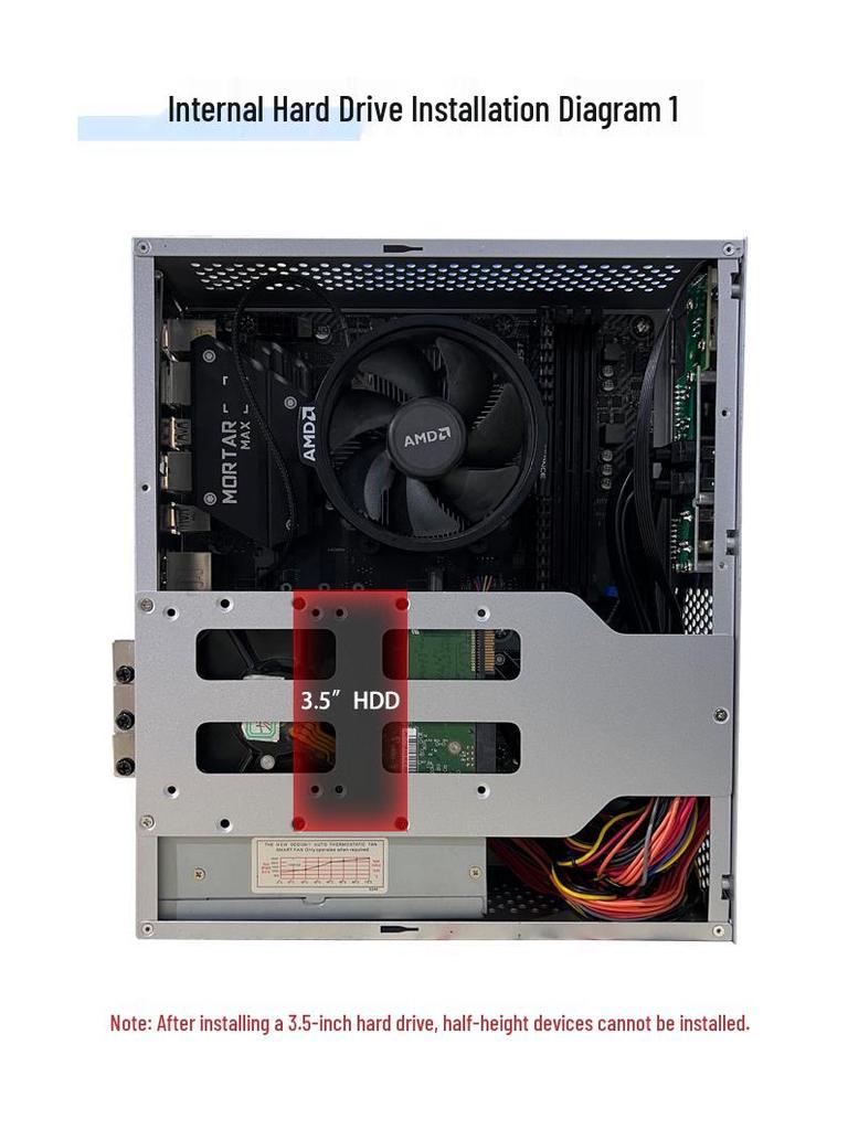 SKTC A10 Mini Horizontal/Vertical MATX 24x24 Motherboard 1U PSU 7.3L HTPC Computer Case