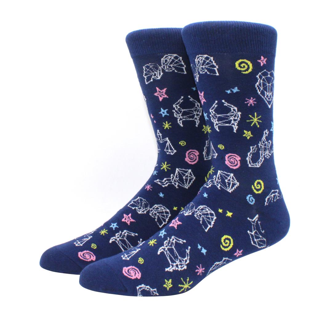 Funny Socks Fashion Hip Hop Skateboard Socks Cotton Cartoon Beer Bicycle Astronaut Pizza Pineapple Men Women Socks Calcetines