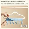 Travel Laundry Hanger Set for Underwear and Towels, 3 Pack Clothes Hangers for Small Space Bathroom Drying Use