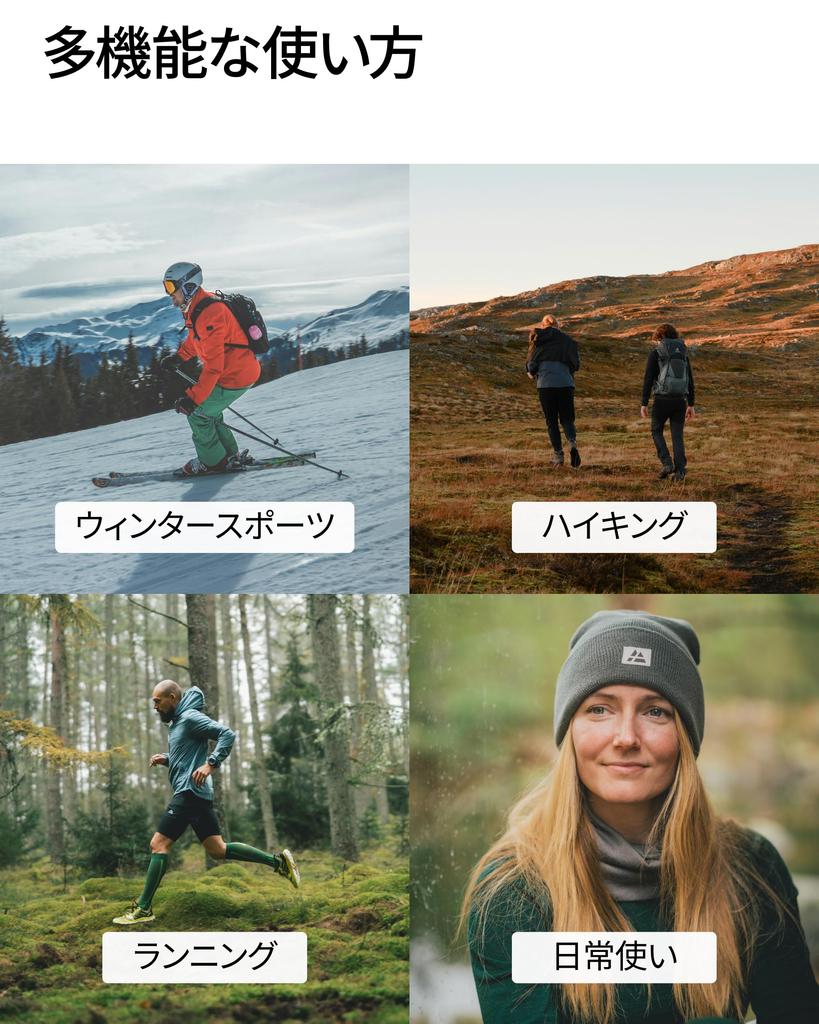 [DANISH ENDURANCE] Merino Neck Gaiter One Size Gray 1-pack