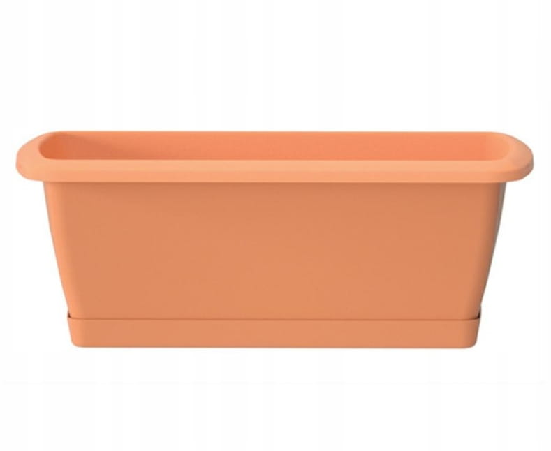 Flowerpot Balcony Box Plastic Terracotta 392x184 Cm with Saucer Espana