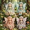 Elf Fairy Sewing Project Patchwork DIY Kit, Flower Fairies Make 4 Seasonal Craft Dolls, Beginner-Friendly for Home Decor Handmade Gift Idea