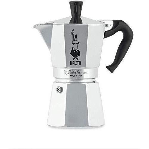 Cafetière italienne - bialetti - moka express - aluminium - 6 tasses - argent
