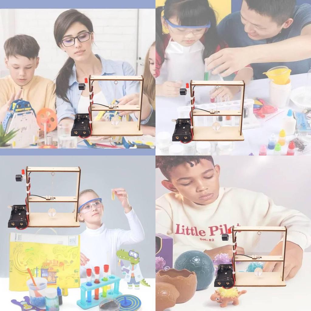 Stem Educational Wooden Earthquake Alarm Diy Kit For Kids Science Experiment Handmade Tool