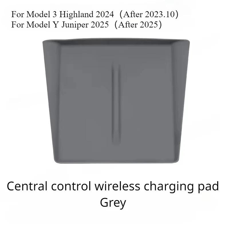 For Tesla Model Y Juniper Model 3 Highland Central Control Storage Pad Silicone Water Cup Mat Armrest Box Lower Pads Accessories