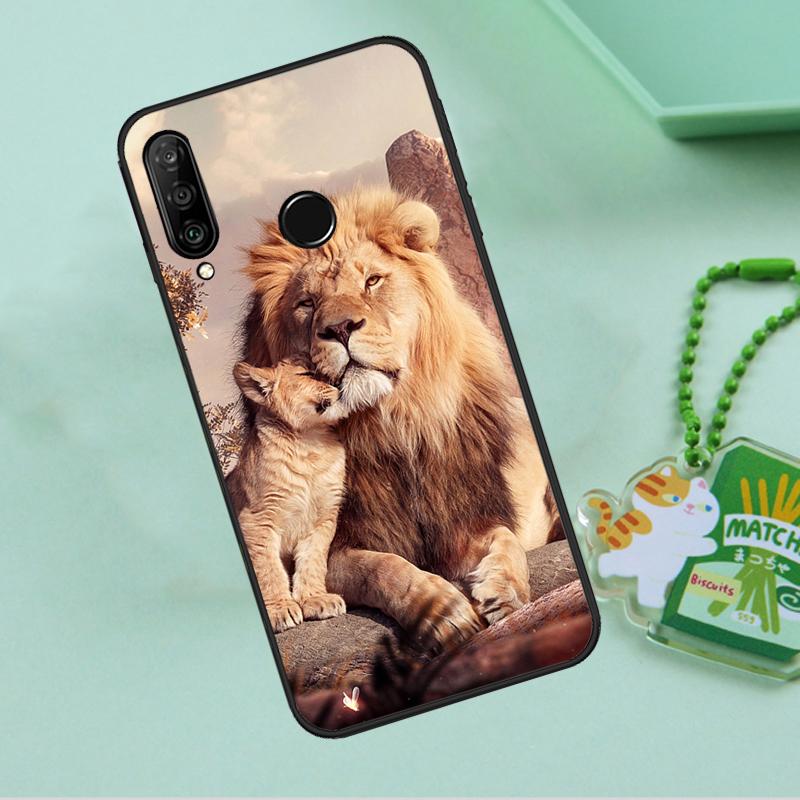 Lion Alpha Male Cub For Huawei Nova 10 9 SE 5T 12s 12i 11i Y91 Y90 Y60 Y70 Y72 Y61 P20 P40 P30 Lite P60 Pro Case