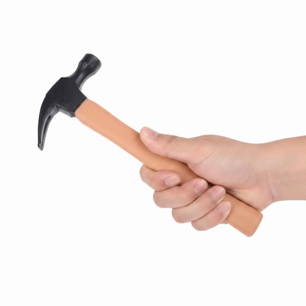 Realistic Hammer Toy Prop Creative Prank Toy Magic Prop Fake Hammer  Stage Performance