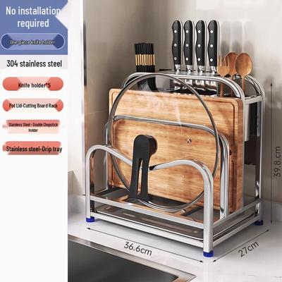 Yingbai Modern Integrated Kitchen Knife & Storage Rack
