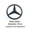 VRF2   ABS Car Front Grille Emblem Decal Cover Accessories for Mercedes Benz W204 W205 W210 W211 W212 W213 C E Class GLA GLK ML GLC GLE