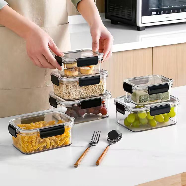Large Capacity Transparent Refrigerator and Freezer Storage Box for Vegetables and Fruits.