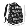 Made In 1966 Graphic 60 Years Of Perfection Print Student Backpack School Bag Daypack for Men Women Fashion Bookbag Shoulder Bag