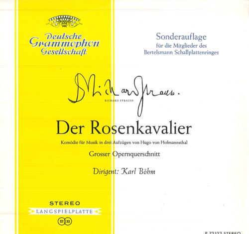 LP Record KARL BOEHM,CHOR DER STAATSOPER UND  - R Strauss Der Rosenkavalier - Gross P72122 DEUTSCHE GRAMMO Germany Classical Used