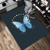 Butterfly Moon Pattern Area Rug, Office Carpet Indoor Outdoor Entrance Doormat, Non-Slip Soft And Comfortable, Living Room, C122005