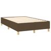 Vidaxl Bed Frame Without Mattress, Dark Brown, 120X200 Cm, With Fabric