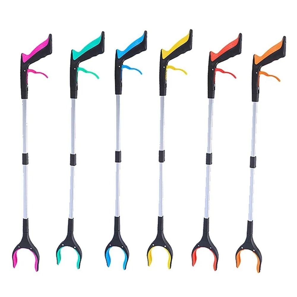Portable Easy To Hold Foldable Litter Picker Lightweight Wide Claw Mouth Garbage Grabber Safe Collapsible Grabber Stick Garden