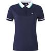 2023 Autumn New Short Sleeve Polo Shirt Simple Tennis Sports Knitted Top Women Tops Royal-Blue A11W333114F-NV