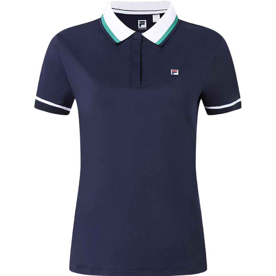 New FILA Polo Shirt Women's RD Royal Blue A11W333114F-NV