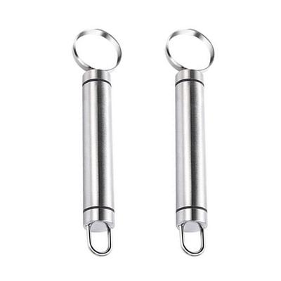 2 Pcs Fruit Corer Multifunctional Peach Manual Kitchen Gadgets Household Home Tools Silver for Restaurant