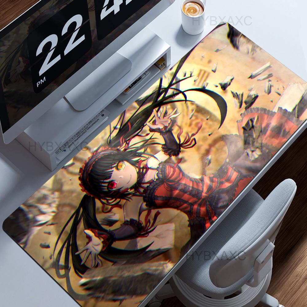 Mouse Pad Anime Hd Printing Kawaii Girl Tokisaki Kurumi Date A Live Desk Mat Pc Accessories Gamer Cabinet Keyboard Hybxaxc