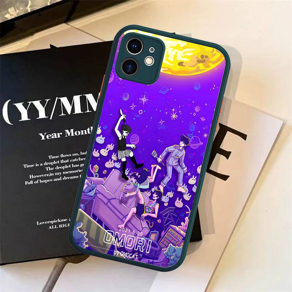 Game Omori Silicone Case For IPhone 16 15 14 13 12 11 Pro Max Plus X XS MAX Shockproof Matte Cover