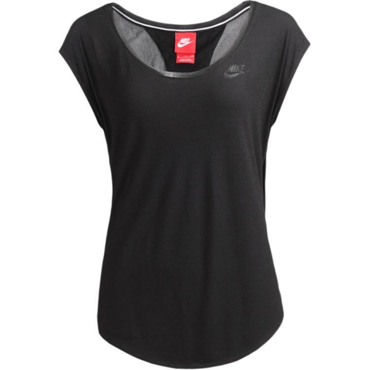 

Nike Swoosh Lifestyle Series Round Neck Fashion Soft Sleeveless Sports Vest Women Tops 689070-010 L