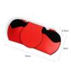 Solid Color Car Sunglasses Case PU Leather Sun Visor Storage Portable Car Glasses Box  Accessories