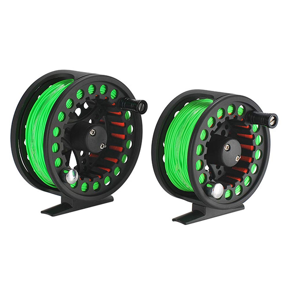Lixada Fly Reel with Aluminum High Gear Ideal for and Fishing Tackle Line, 2+1BB, Alloy, Lightweight, Strength, Durable, 11 Ratio, Rivers, Lakes,