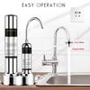 3-5L/min Drinking Water Filter Purifier Ultra-filtration System Desktop Stainless Steel + ABS
