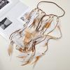 Indisches Mädchen Kopfschmuck Boho Bunt Lange Federn Quaste Verstellbar Native Kopfbedeckung Haarschmuck Damen Festival Zubehör