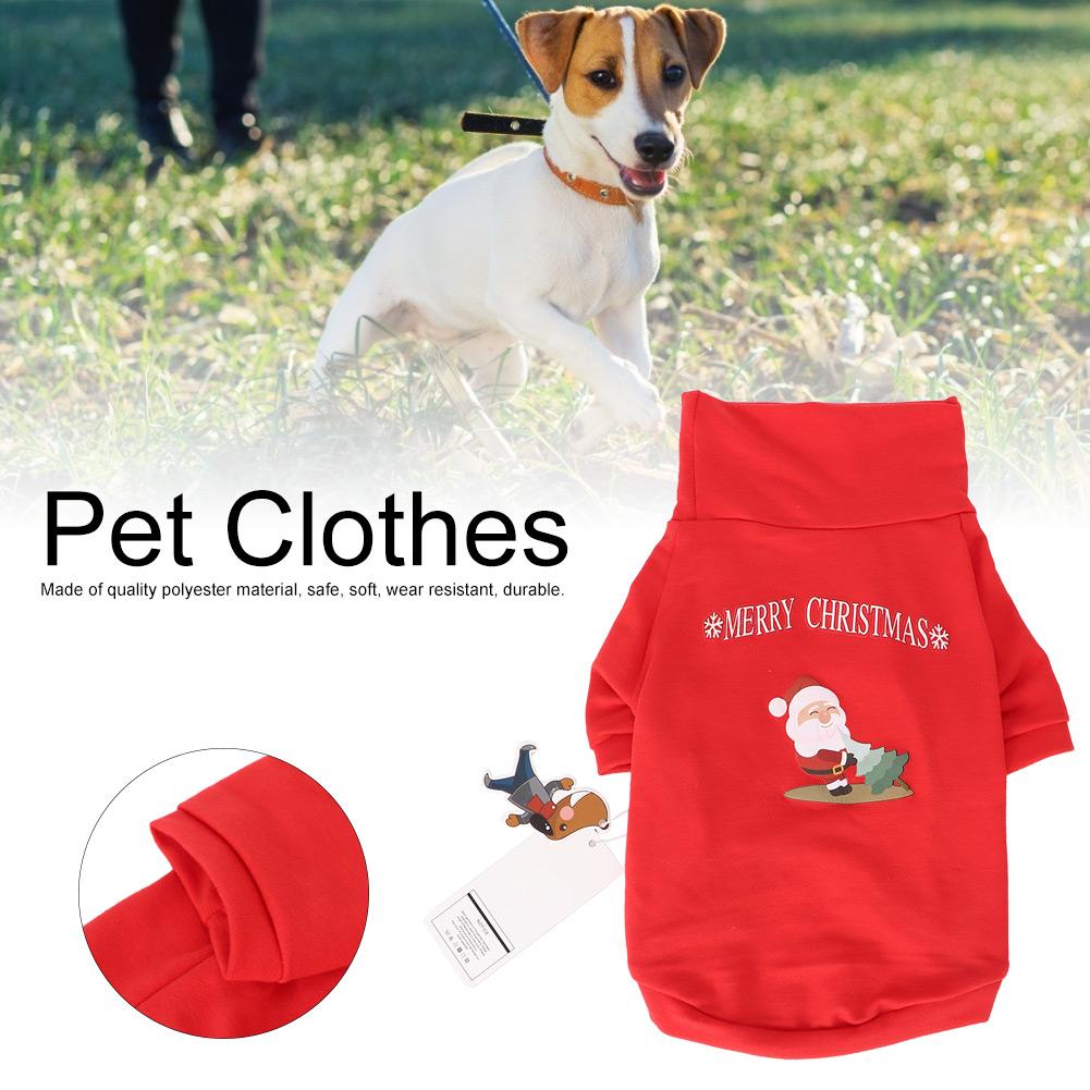Pet Polyester Clothes Soft Costume High Collar Christmas Clothing Hoodie for Dog Cat