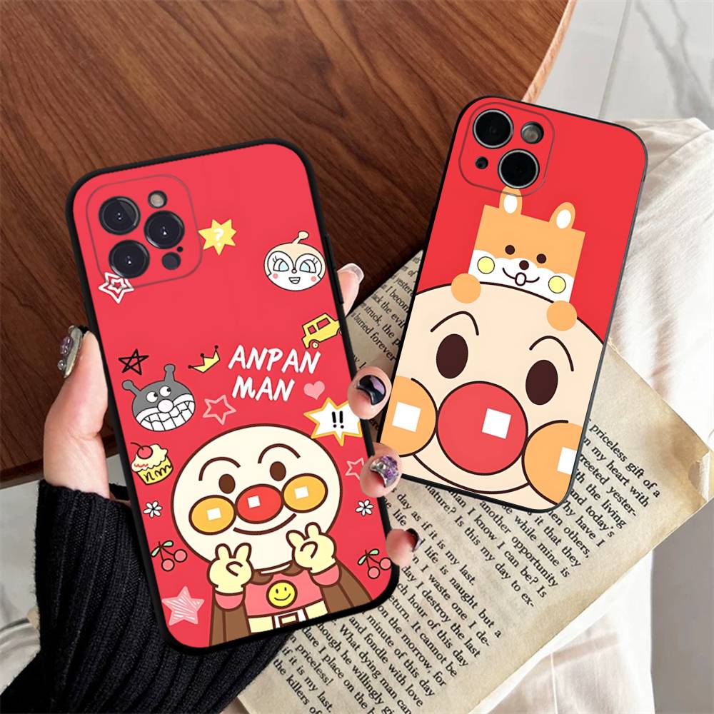 1pc Cartoon A-AnpanmanS Anime Phone Case For Iphone 17 Air 16 15 14 13 12 11 Pro Max 16 15 14 Plus TPU Soft Case