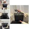 Korean Plaid Fabric Bucket Bag Women's Bag 2024 Winter New Texture Fashion Simple Shoulder Bag