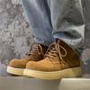 Fashion Autumn High Top Men's Outdoor Thick Soled Shoes Luxury Brand Classic Retro Style Leather Boots High-quality Comfort Casual Boots
