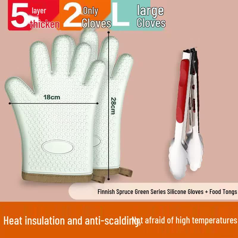 ZISIZ Silicone Heat Resistant Kitchen Glove