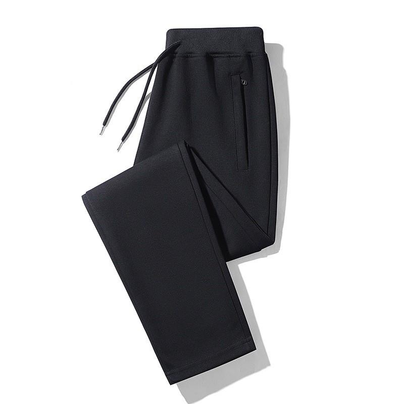 2025 Men's Loose Fit Velvet-Lined Winter Sports Pants with Zipper Cuffs