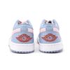 Jordan Air Jordan 1 Slip Resistant Abrasion Resistant Low top Vintage Basketball Shoes Women's White Blue DC0774-164(Team59-)