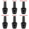 AS Nail Art Anti-Lift Gel No-Wipe Top & Base Coat Light Therapy Transparent Set - Long-Lasting Strengthening.