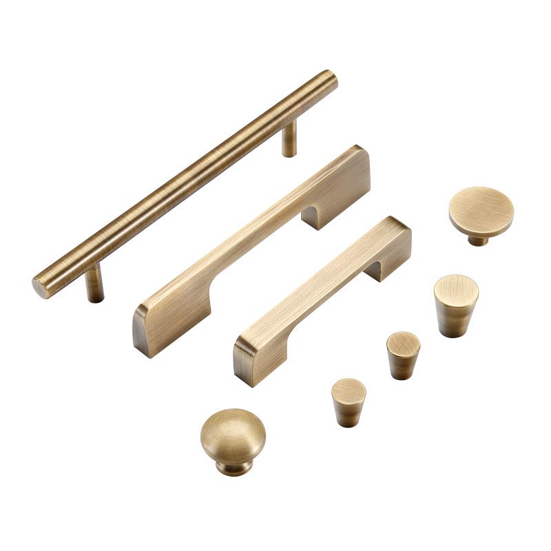 Bronze Brass Pull Handle: New Chinese Style Cabinet, Wardrobe & Drawer Retro Door Handle