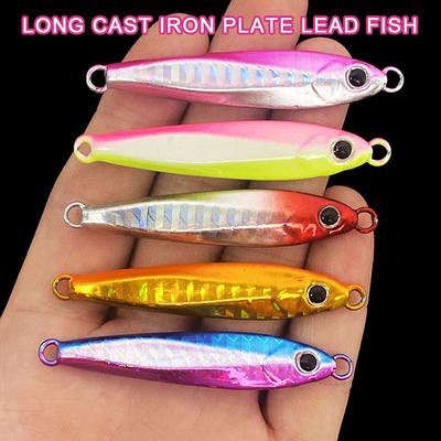 1 Stuk Model Laser 10G 20G 30G 40G 60G Kunstaas Vissen Metalen Jig Kunstaas Zee Vissen Metalen Jig Kunstaas Aas Lange Werp Metalen Jig