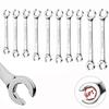 8-19mm Open Ring Spanner Double Head High Torque Wrench Repair Tool Flare Nut Wrench Car Repair