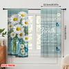 2pcs 2D flat printing Curtains Butterflies Daisy Flowers New Beginning Fabric Without Electricity Family Party Perfect for