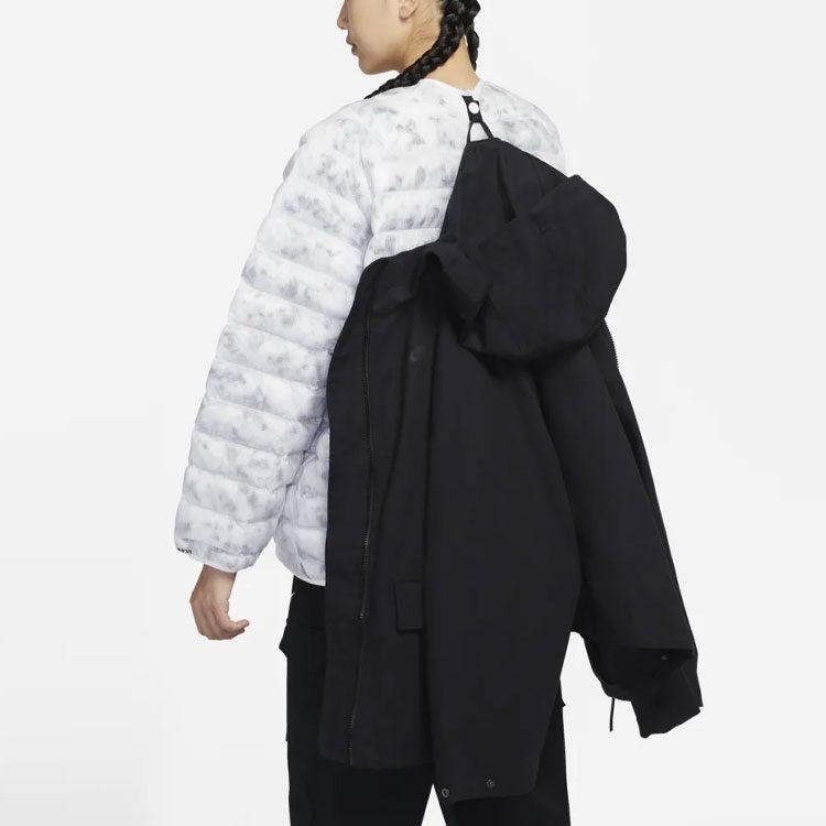 Nike Solid Color Hooded Loose Fit Puffer Jacket Women's Black DD4661-010