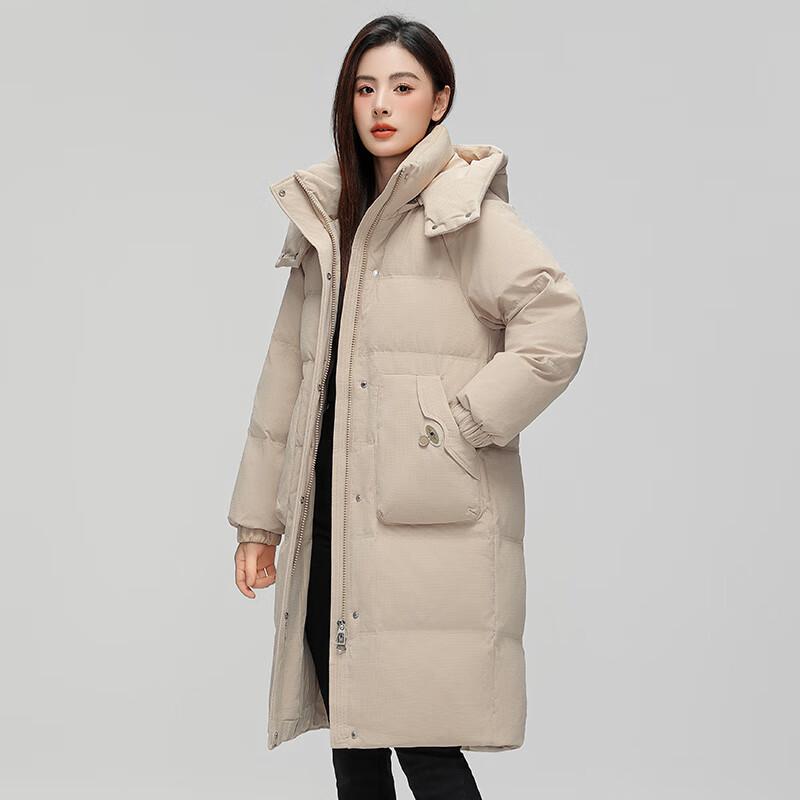 

Fengxun Women s Mid-Length Hooded Down Jacket XL