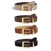 Womens Pu Fashion Leather Belt With Metallic Buckle For Casual And Wear Office