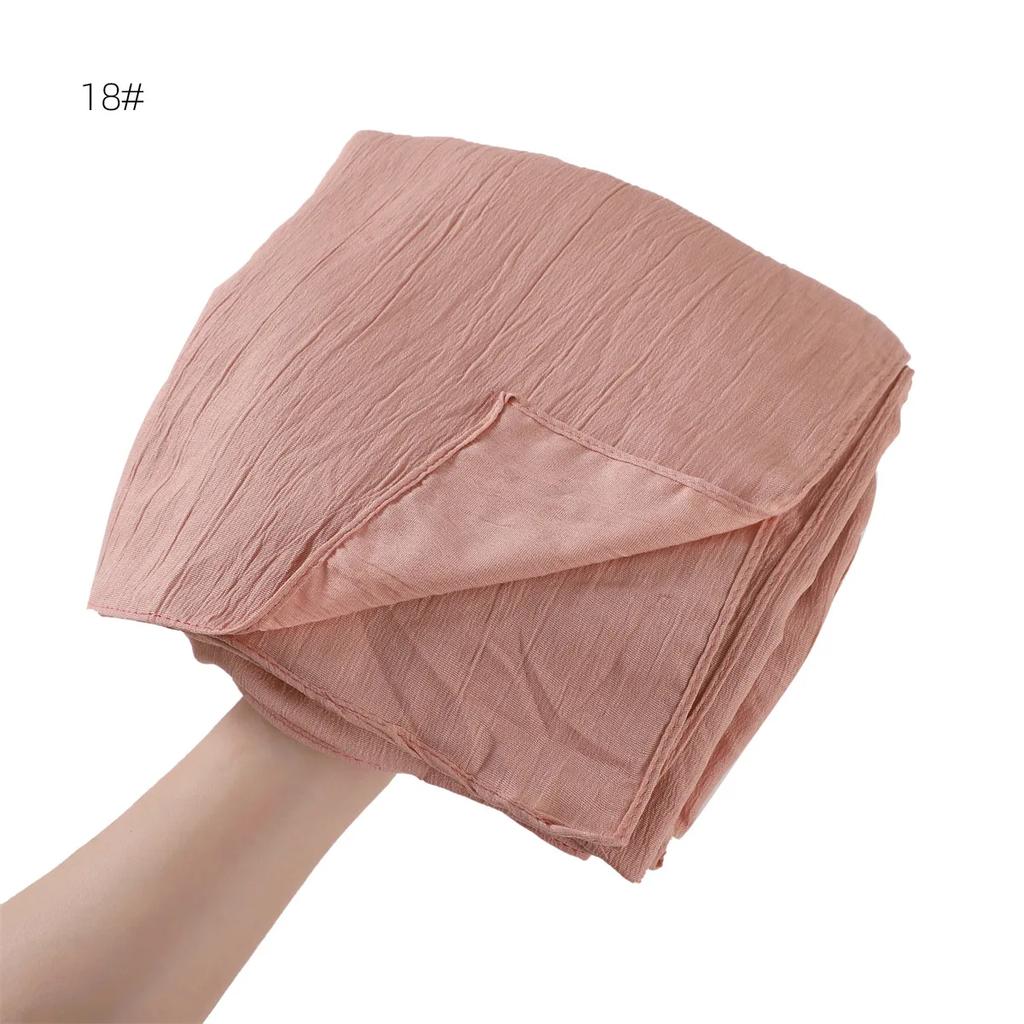 Women Premium Jersey Headbands Solid Clinket Hijab Scarfs Lady Muslim Hijab Head Wrap Scarves Fashion Long Scarf Shawls