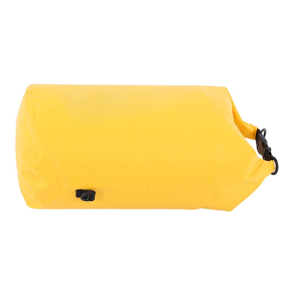 20L Dry Bag Waterproof PVC Mesh Cloth Removable Collapsible Lightweight Yellow for Boating Swimming Kayaking