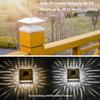 Solar Post Light Villa Column Lamp Fence Gate Pillar Head LED Lamp Waterproof Solar Outdoor Lights for Yard Patio Garden Decor