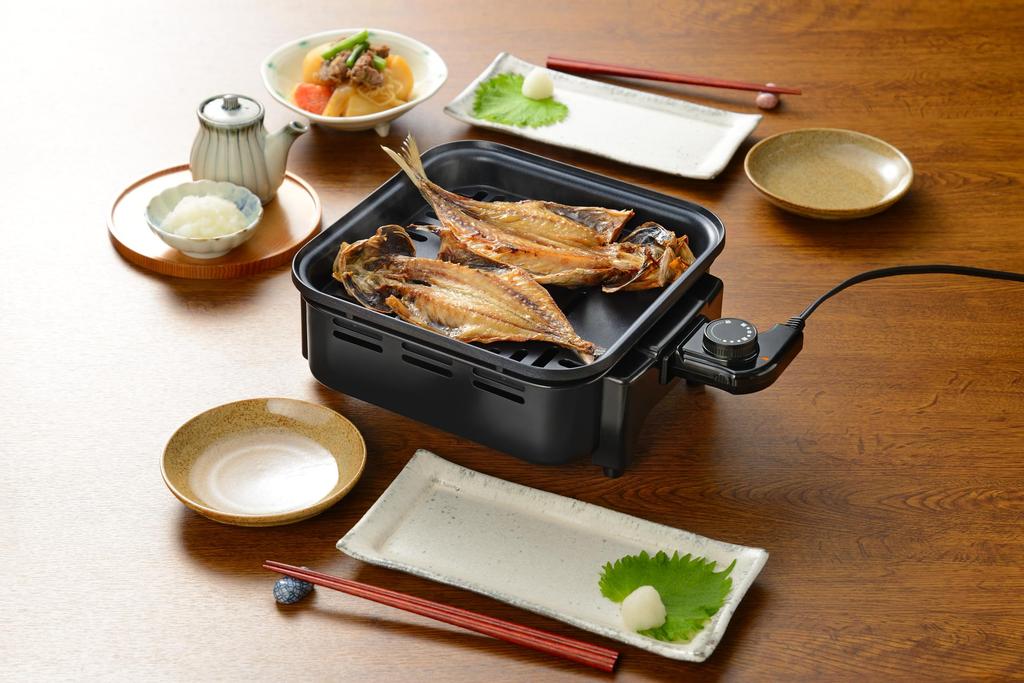 Wahei freiz Elektrischer rechteckiger Grill, Gesund, Ölbeständig, Raucharm, Lanau MJ-0761